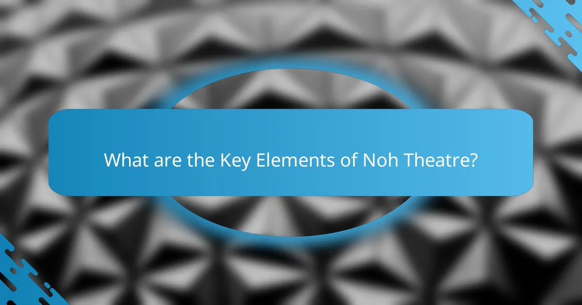 What are the Key Elements of Noh Theatre?